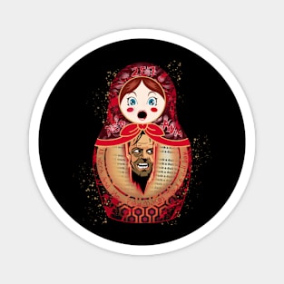 The shining matryoshka Magnet